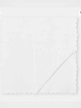 Jacadi Scalloped blanket - jacadi white